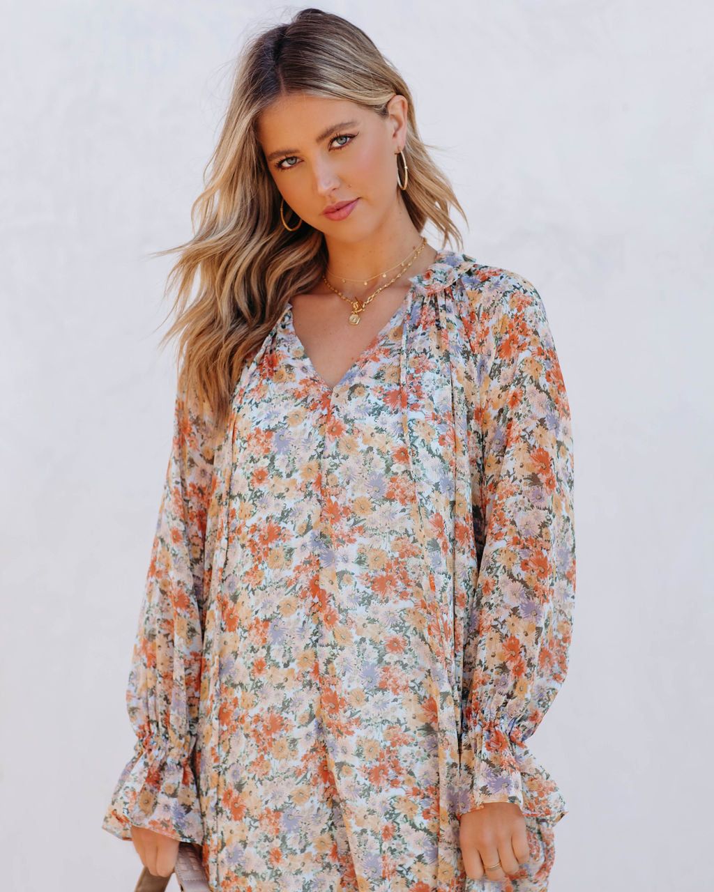 Ditsy Daisy Chiffon Boho Maxi Dress - FINAL SALE sold by Vici product image thumbnail 8