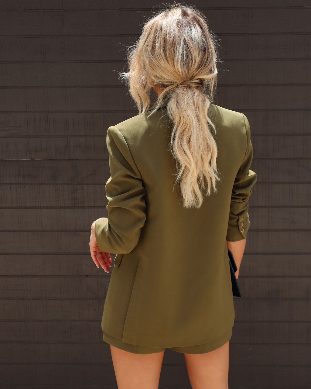 Aria Pocketed Blazer - Olive - SALE sold by Vici product image thumbnail 2
