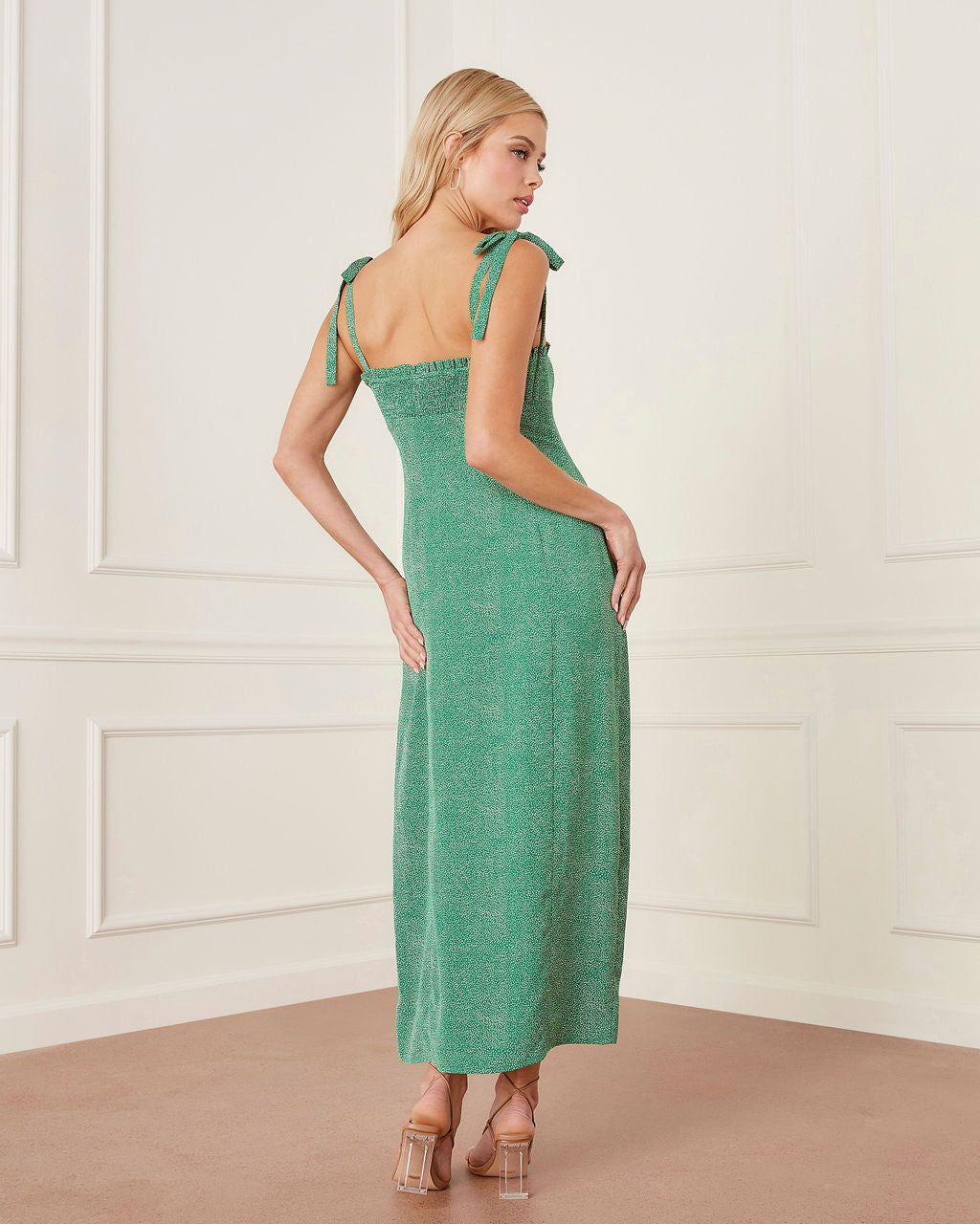 Carmine Printed Slit Maxi Dress - SALE sold by Vici product image thumbnail 2