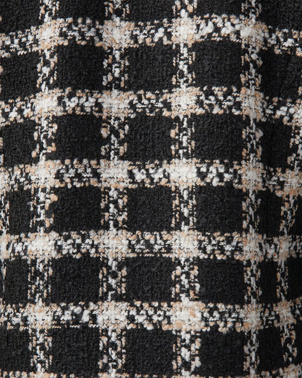 Woodsen Tweed Plaid Mini Skirt - Black/White sold by Vici product image thumbnail 5