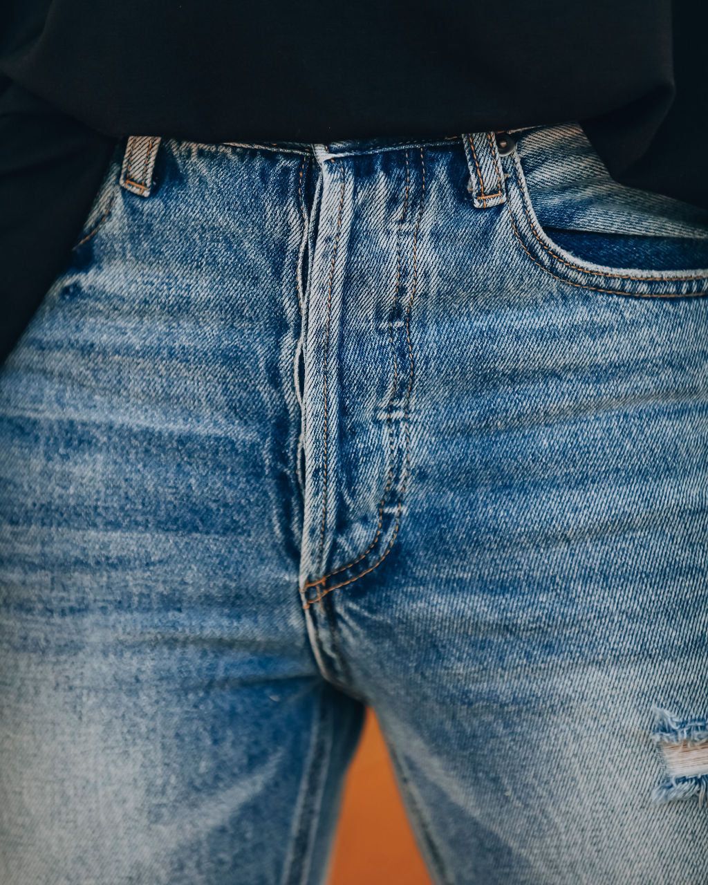 Sofia Distressed High Rise Denim - FINAL SALE sold by Vici product image thumbnail 4