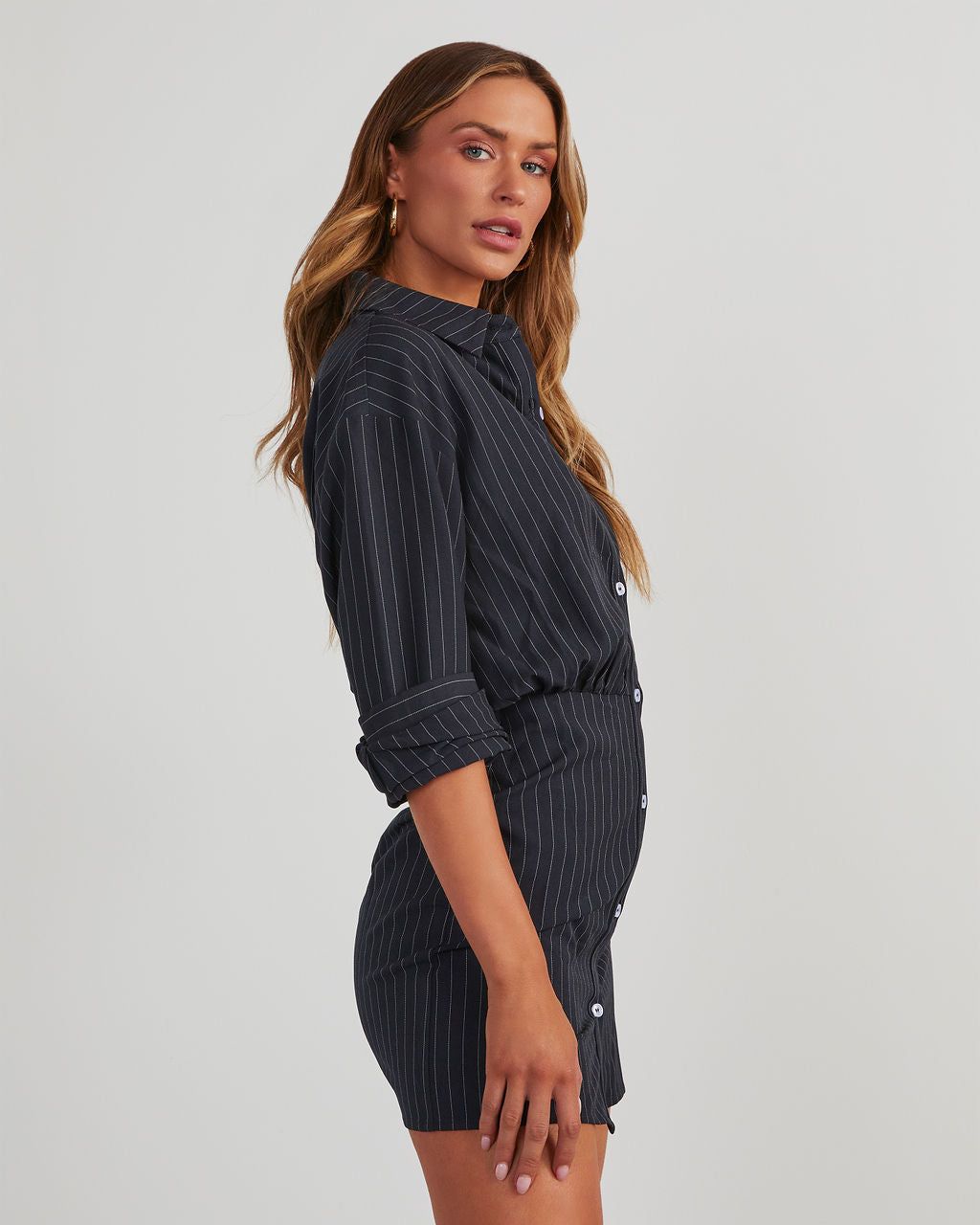 Midnight Chic Satin Should Tie Romper sold by Vici product image thumbnail 2