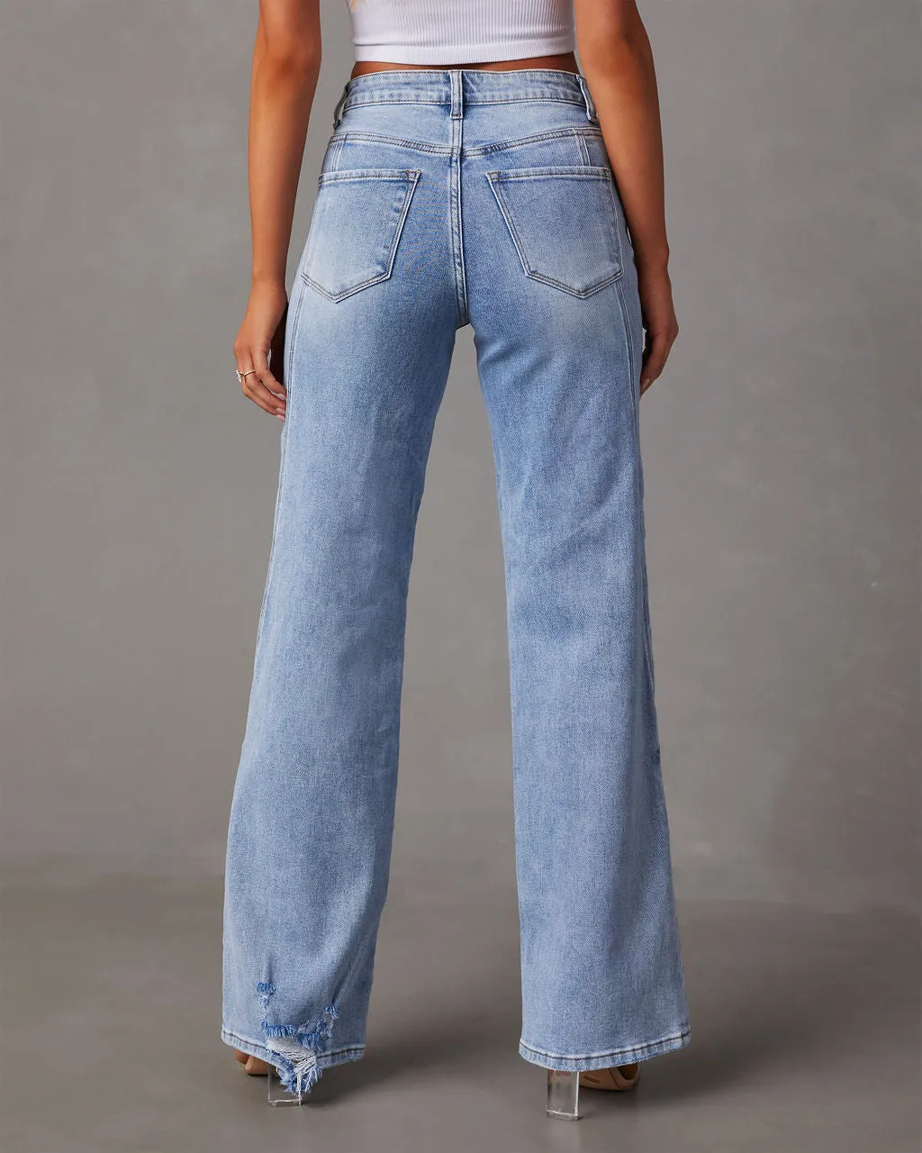 VICI Trendsetter Wide Leg Diagonal Seam Jeans sold by Vici product image thumbnail 4