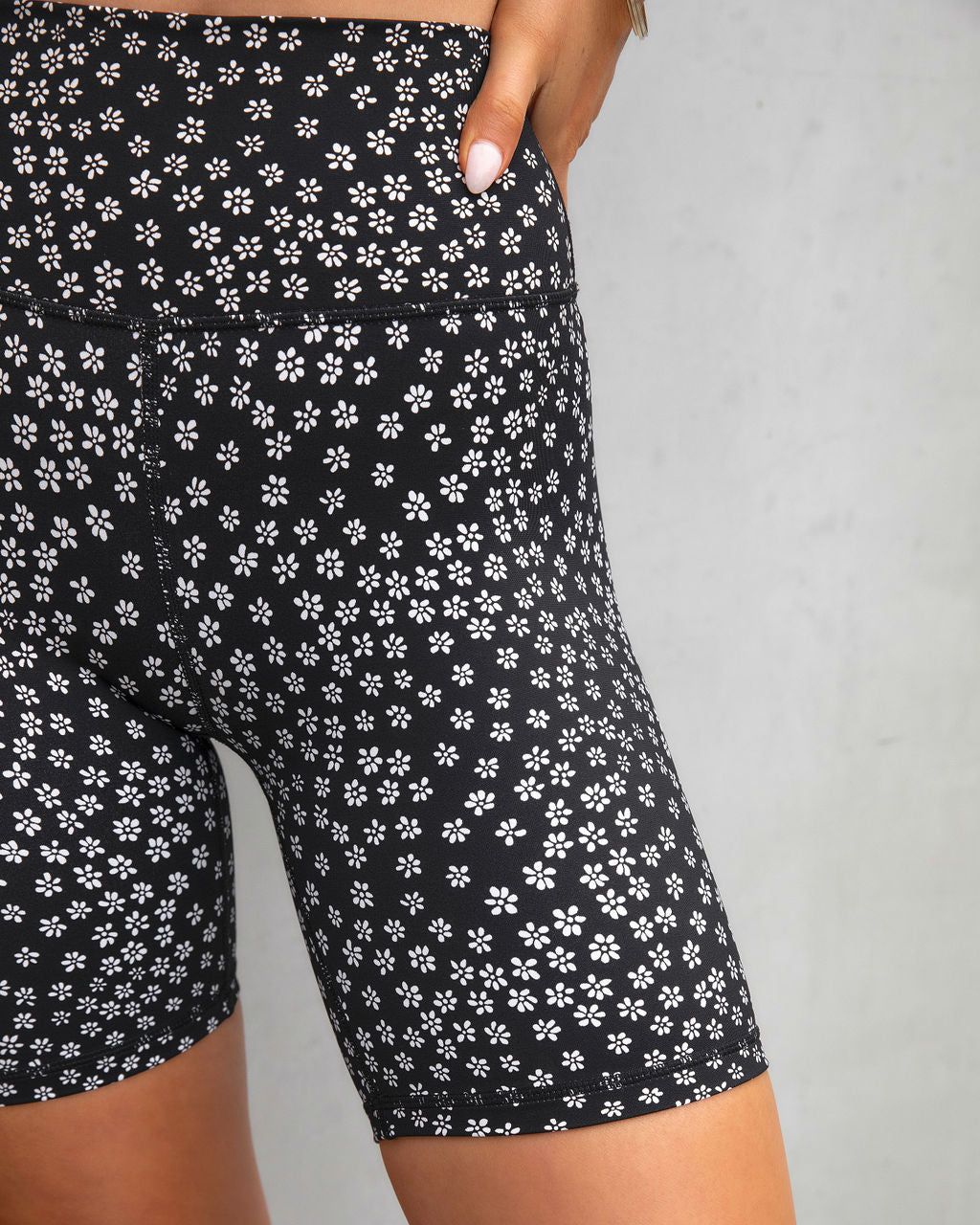 Dark Daisy Biker Shorts - FINAL SALE sold by Vici product image thumbnail 4