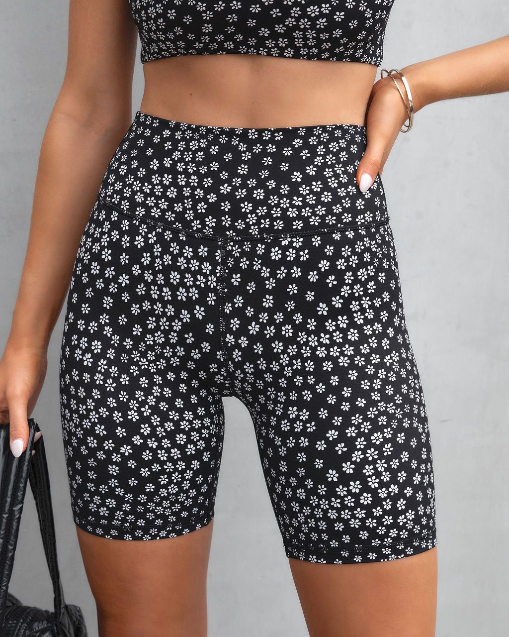 Dark Daisy Biker Shorts - FINAL SALE sold by Vici product image thumbnail 6