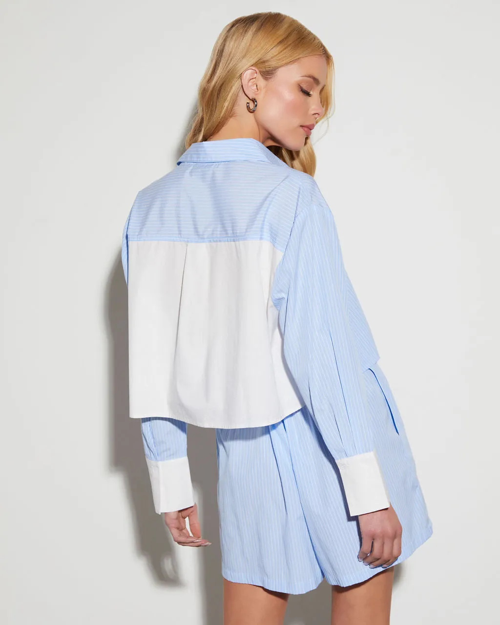 Valeria Striped Collar Button Down Top sold by Vici product image thumbnail 3