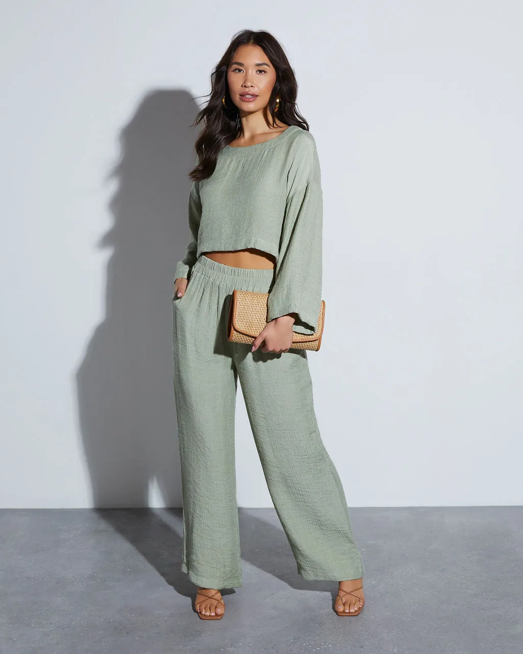 London Long Sleeve Crop Top sold by Vici product image thumbnail 2
