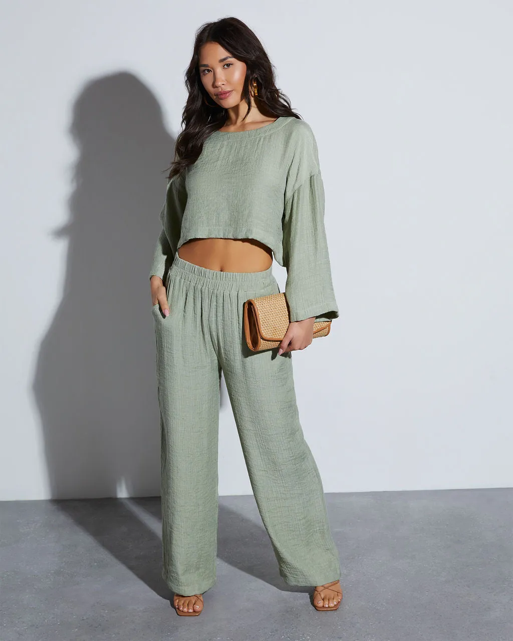 London Long Sleeve Crop Top sold by Vici product image thumbnail 5