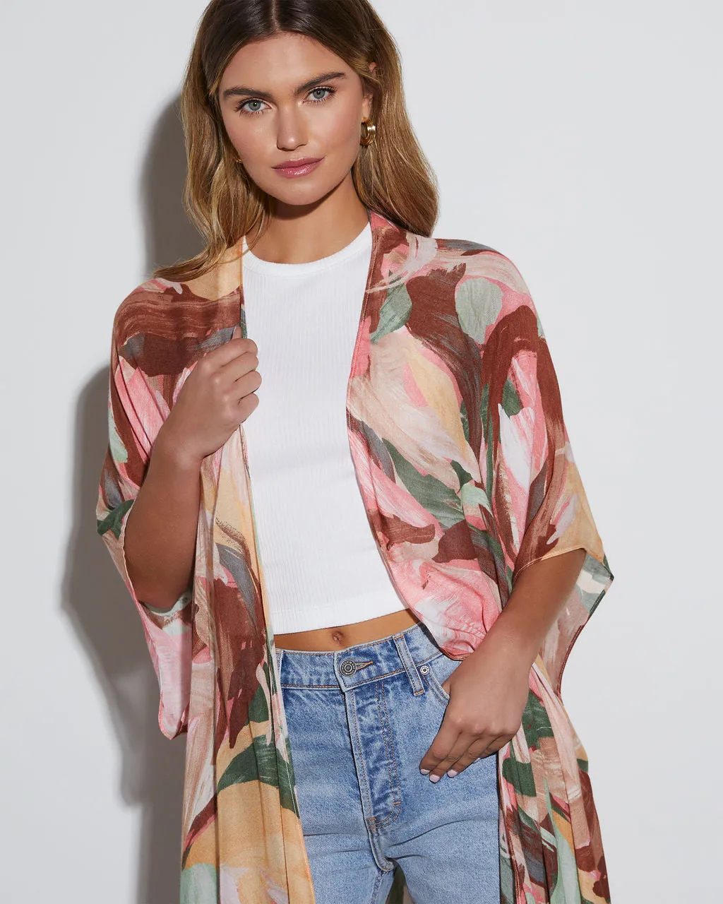 Del Rey Printed Open Front Kimono sold by Vici product image thumbnail 5