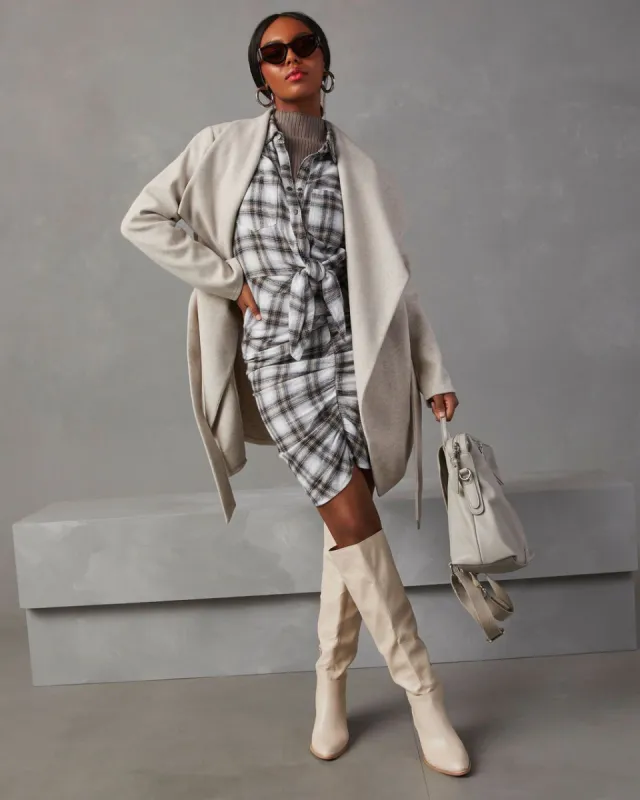 Brino Faux Leather Midi Skirt - Black sold by Vici