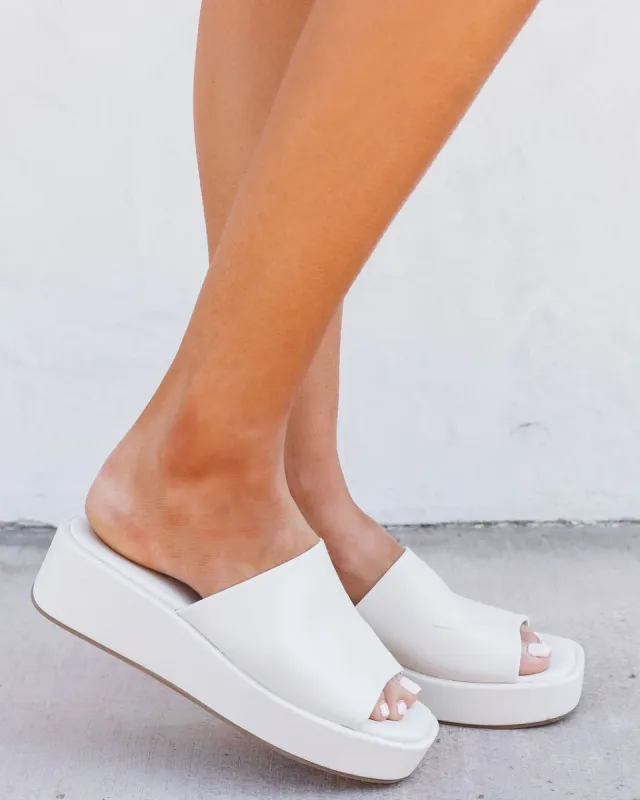 Lourdes Faux Leather Platform Sandals sold by Vici