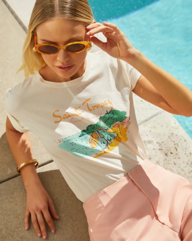 Saint Tropez Graphic Tee sold by Vici