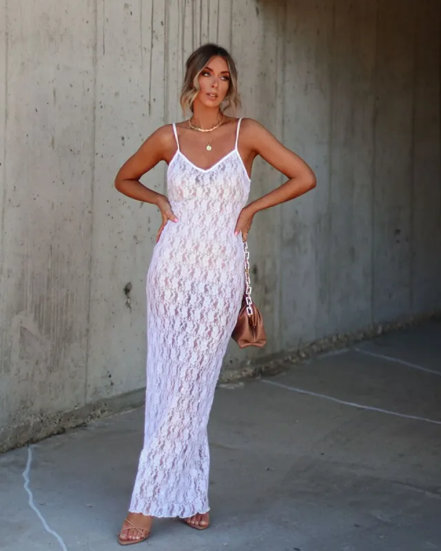 Ellie Lace Sequin Maxi Dress sold by Vici