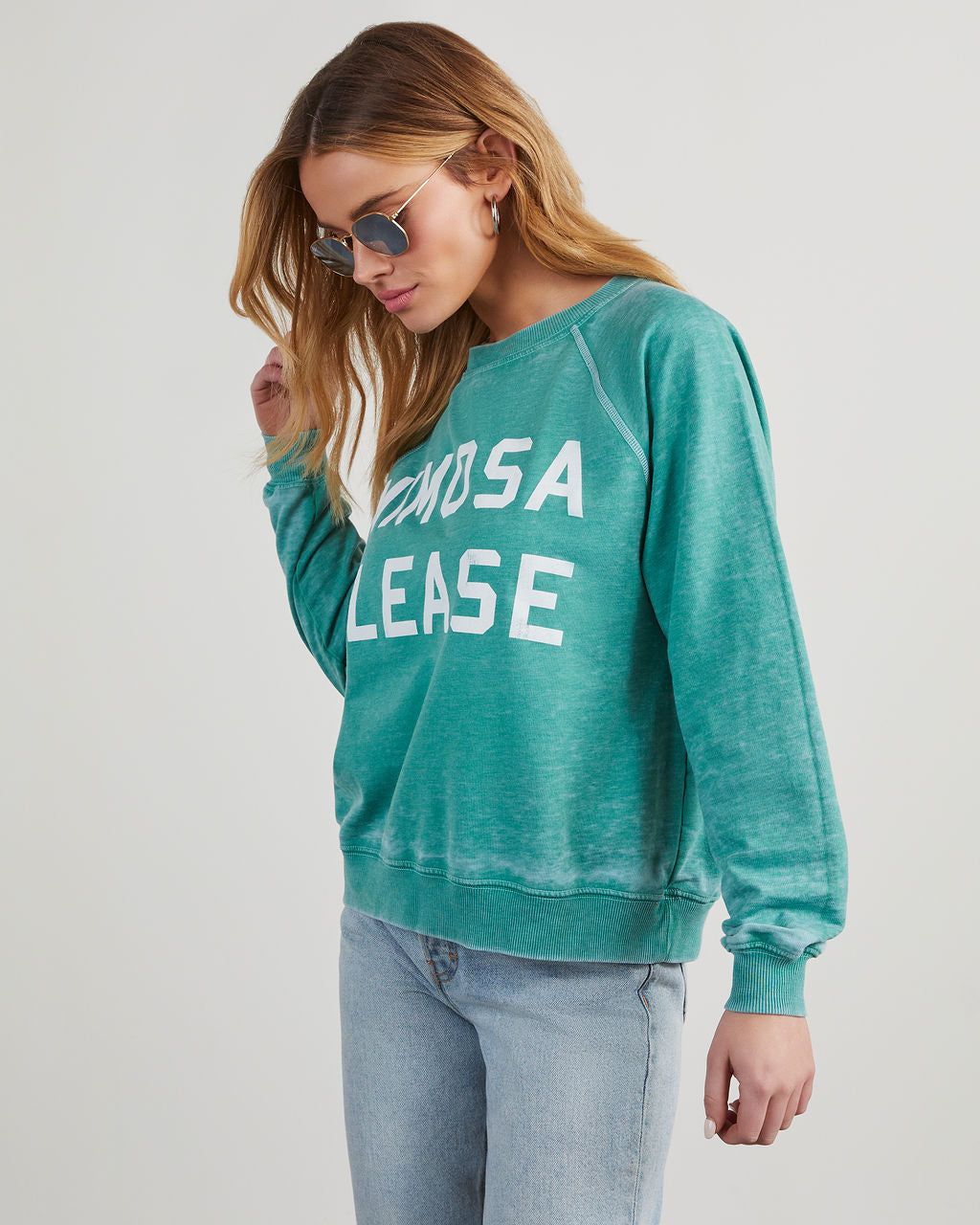 Mimosa Please Sweatshirt sold by Vici product image thumbnail 5