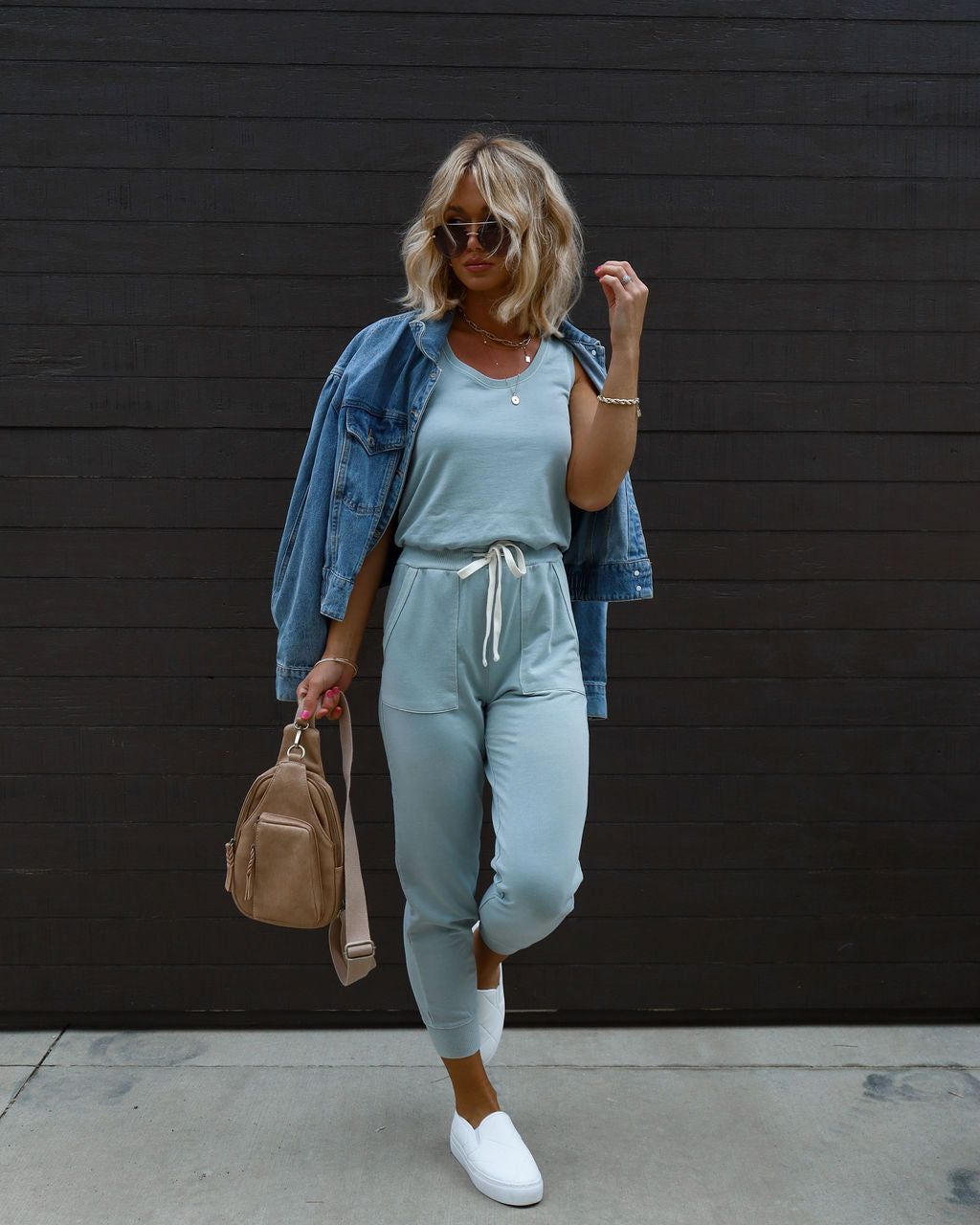 Placerville Pocketed Drawstring Jumpsuit sold by Vici product image thumbnail 5