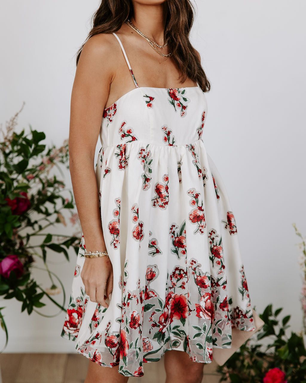 Florinda Floral Babydoll Dress sold by Vici product image thumbnail 2