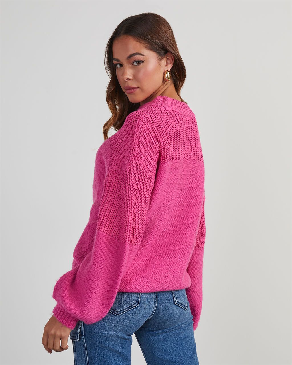 Winnie Chunky Knit Pullover Sweater sold by Vici product image thumbnail 4