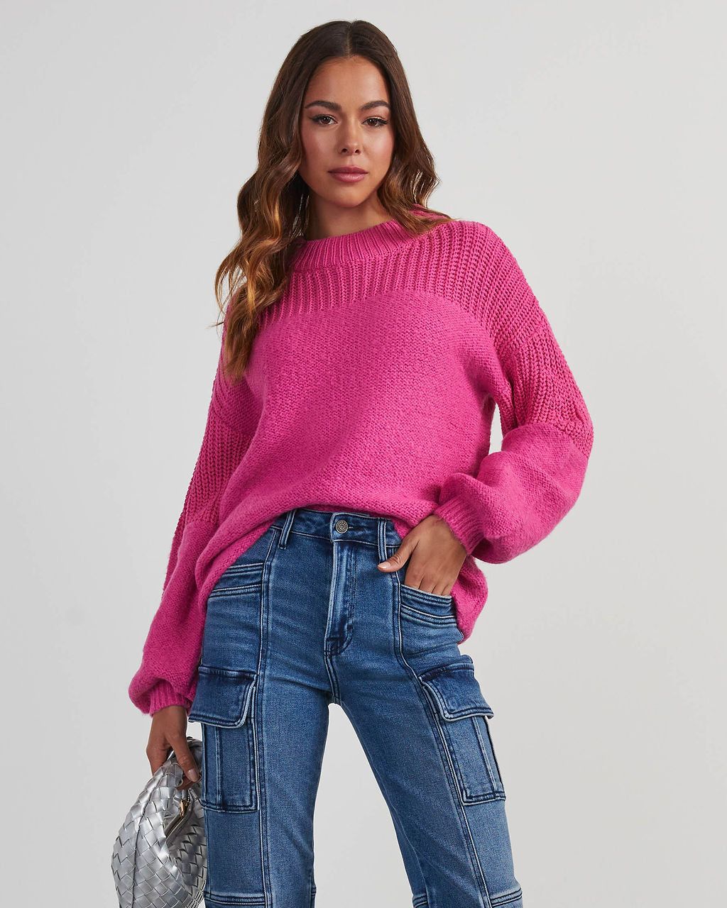 Winnie Chunky Knit Pullover Sweater sold by Vici