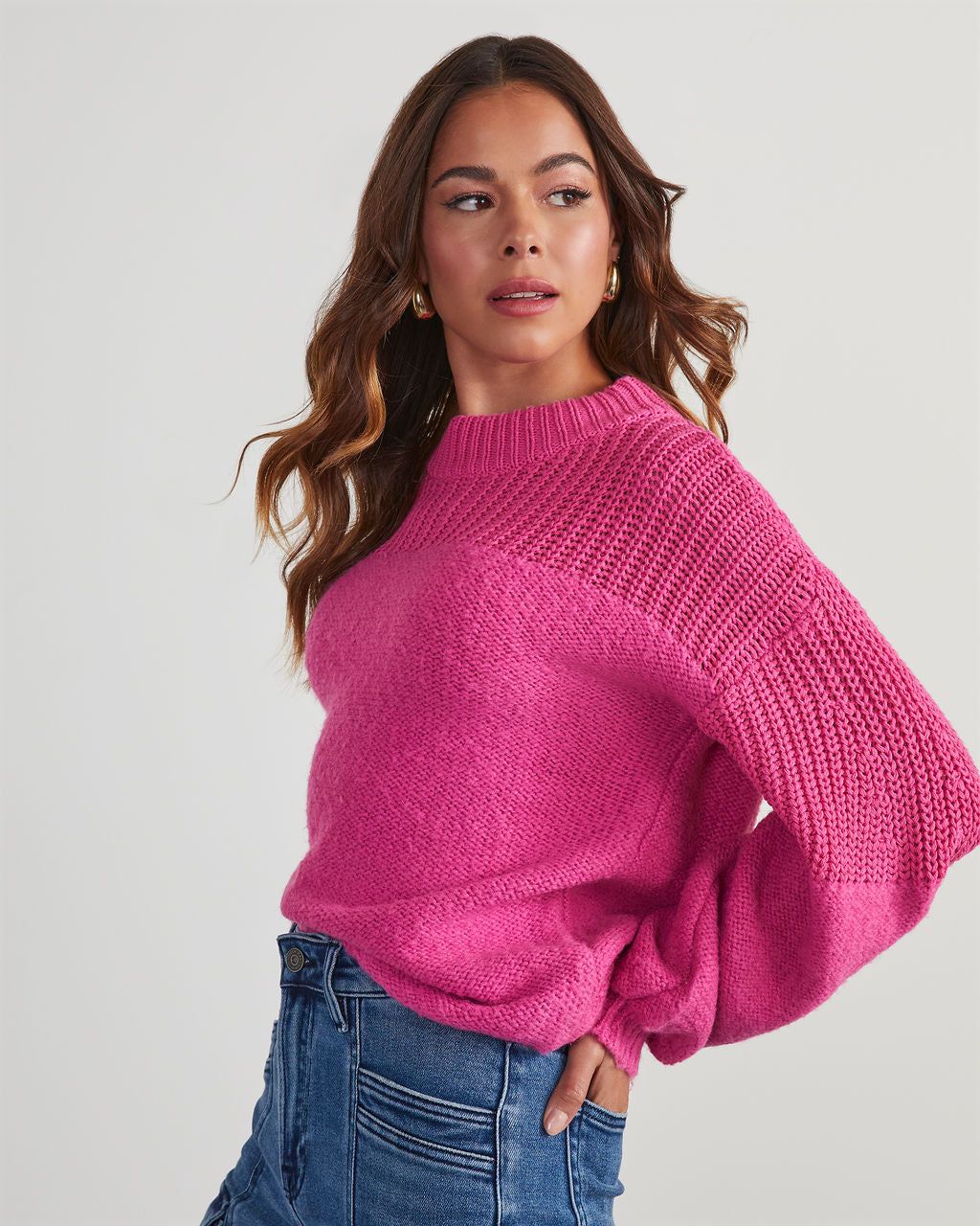 Winnie Chunky Knit Pullover Sweater sold by Vici product image thumbnail 3