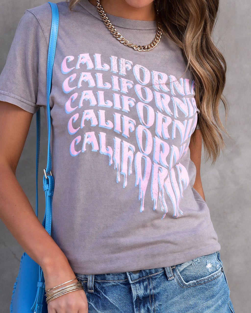 California Drip Cotton Tee - FINAL SALE sold by Vici