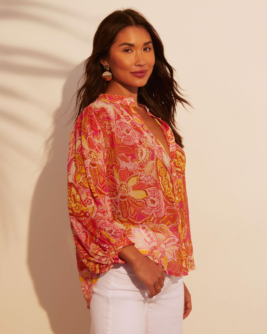 Maggie Floral Long Sleeve Blouse sold by Vici product image thumbnail 4