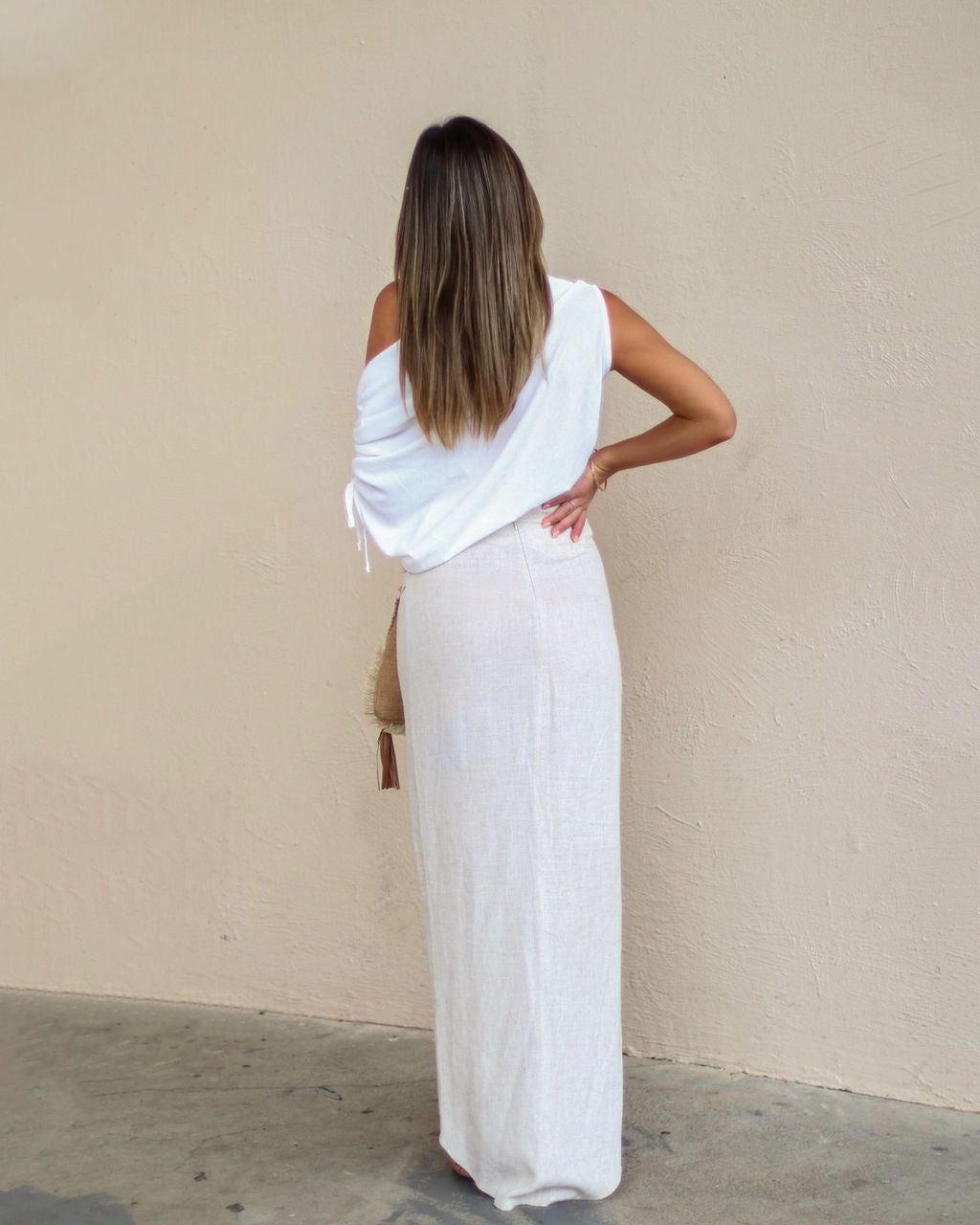 Braga Maxi Skirt - Oatmeal - FINAL SALE sold by Vici product image thumbnail 2