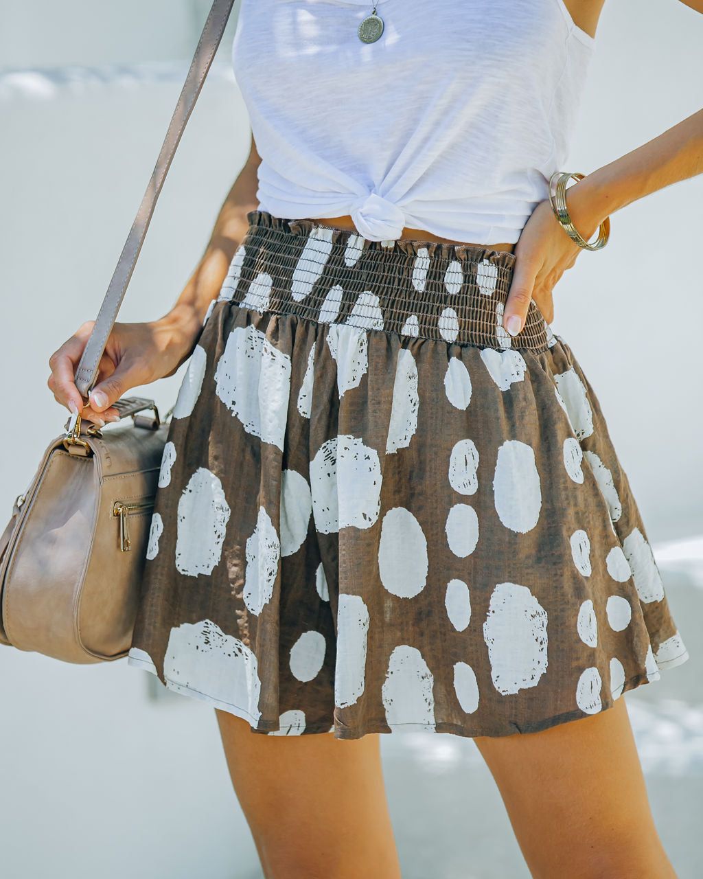 Valentina Cotton Pocketed Polka Dot Shorts - FINAL SALE sold by Vici product image thumbnail 10