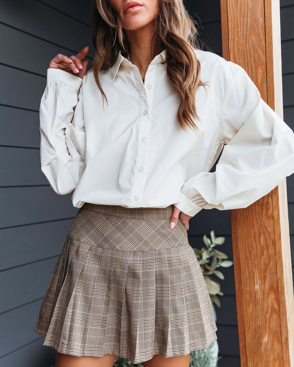 Whatever Queen Plaid Skort - FINAL SALE sold by Vici product image thumbnail 7