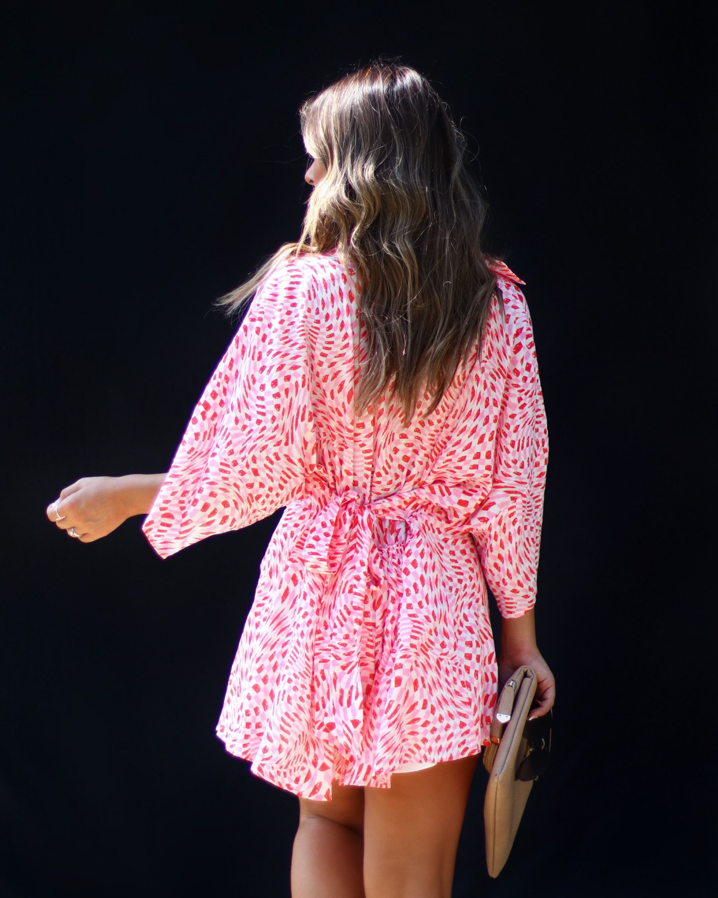 Myrah Printed Romper - Red/Pink sold by Vici product image thumbnail 4