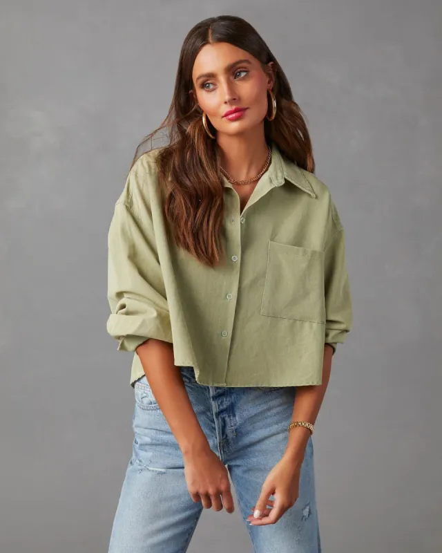 Kienna Long Sleeve Button Up Top sold by Vici