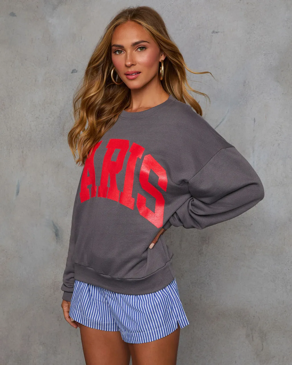 Paris Oversized Graphic Sweatshirt sold by Vici product image thumbnail 3