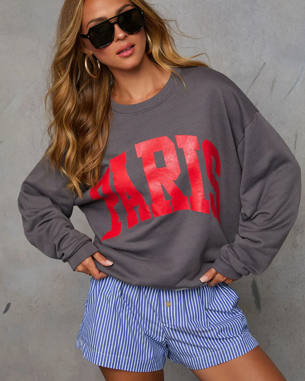 Paris Oversized Graphic Sweatshirt sold by Vici product image thumbnail 2