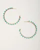 Isla Beaded Hoops sold by Vici