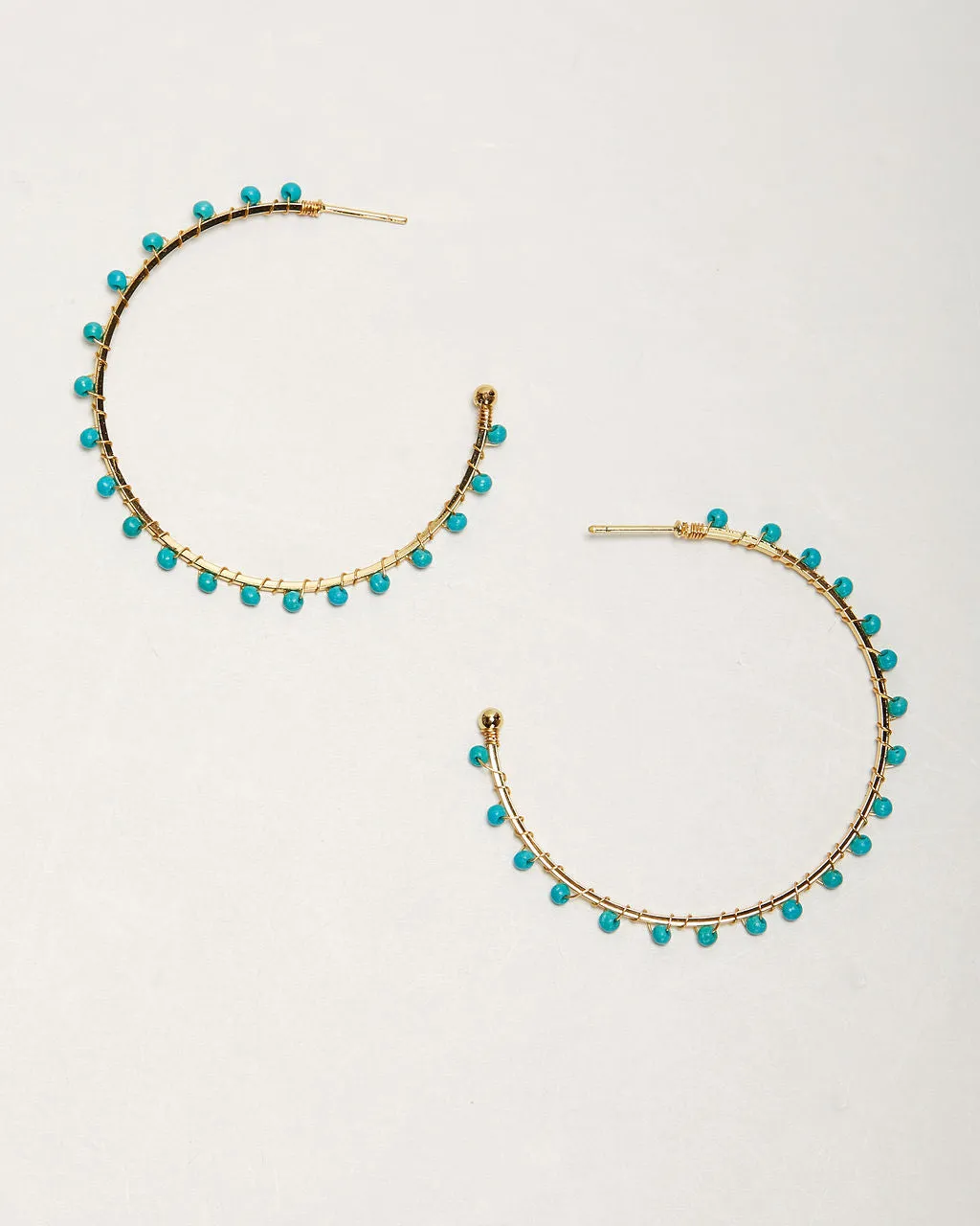 Isla Beaded Hoops sold by Vici product image thumbnail 2