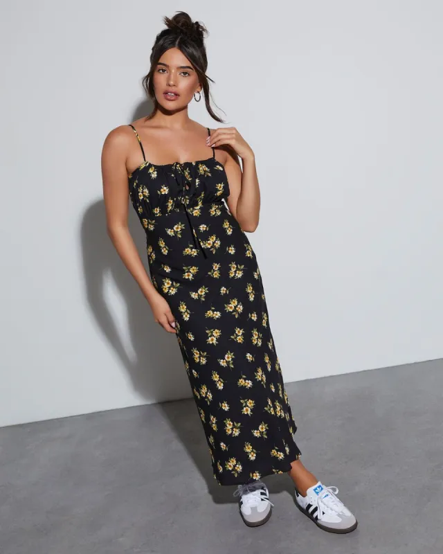 Vitality Slip Floral Midi Dress sold by Vici