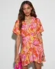 Sienna Floral Wrap Mini Dress sold by Vici