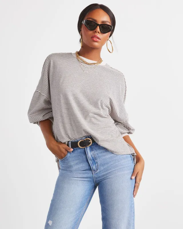 Always Good Cotton Striped Top sold by Vici