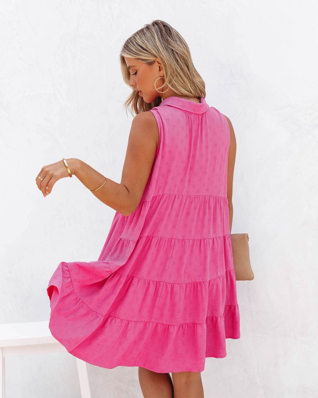 Emilina Button Down High Low Tunic sold by Vici product image thumbnail 2