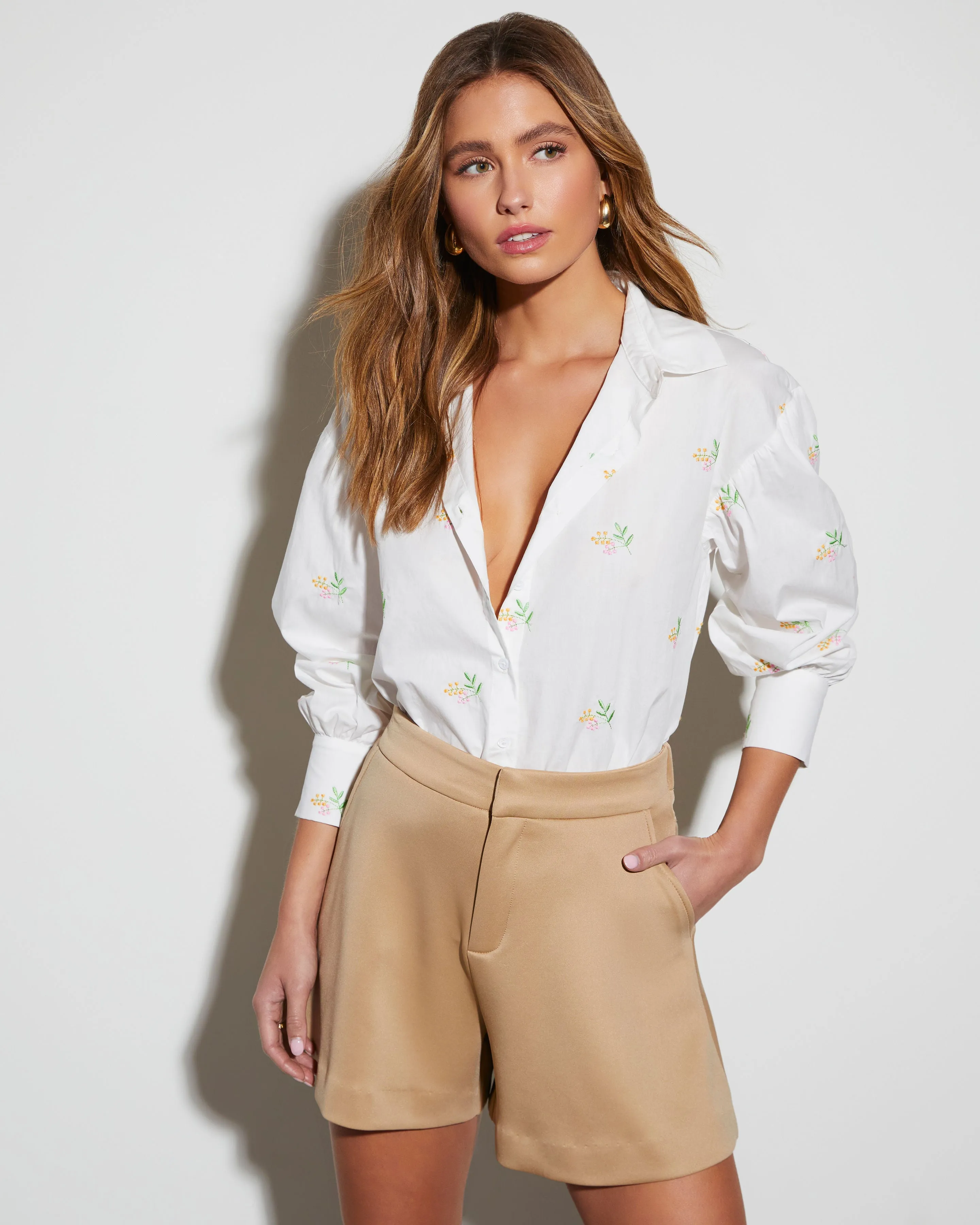 Kellie Long Sleeve Button Down Top sold by Vici product image thumbnail 5