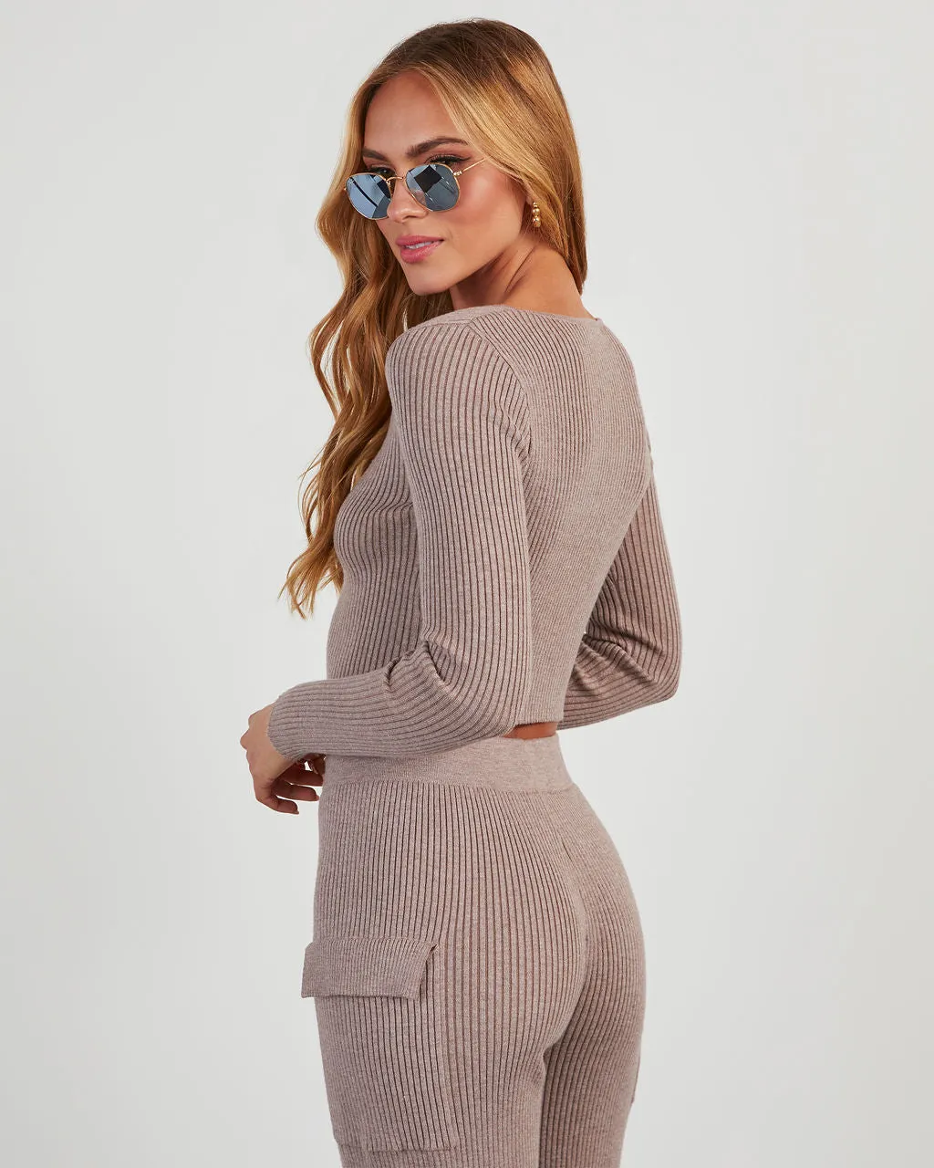 Jude Ribbed Knit Crop Top sold by Vici product image thumbnail 5