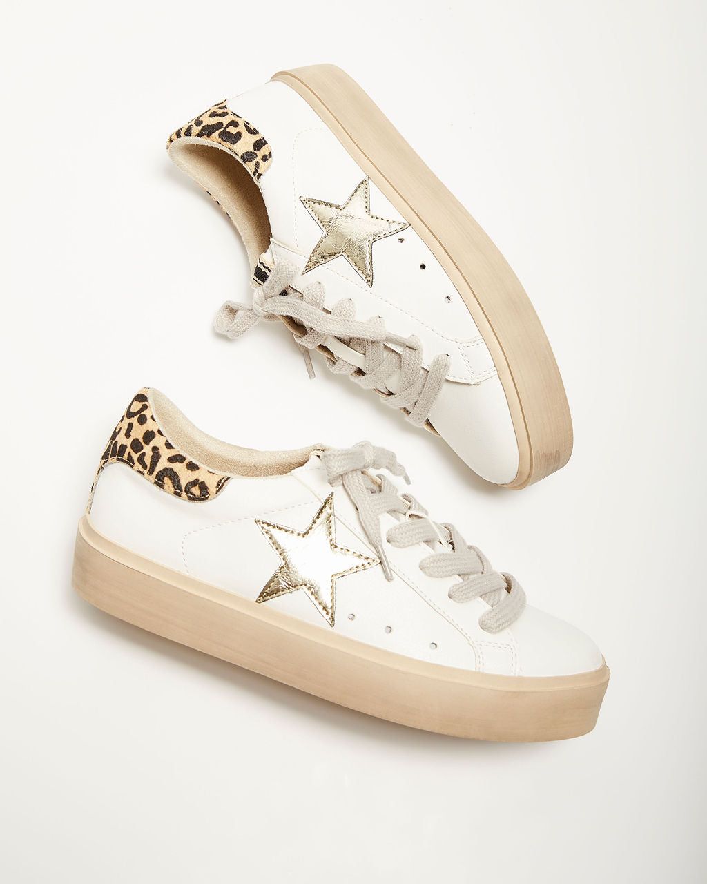 Reba Platform Sneakers - Gold/Leopard - SALE sold by Vici product image thumbnail 5