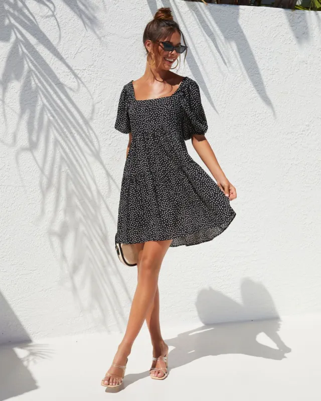 Angelonia Floral Babydoll Dress sold by Vici