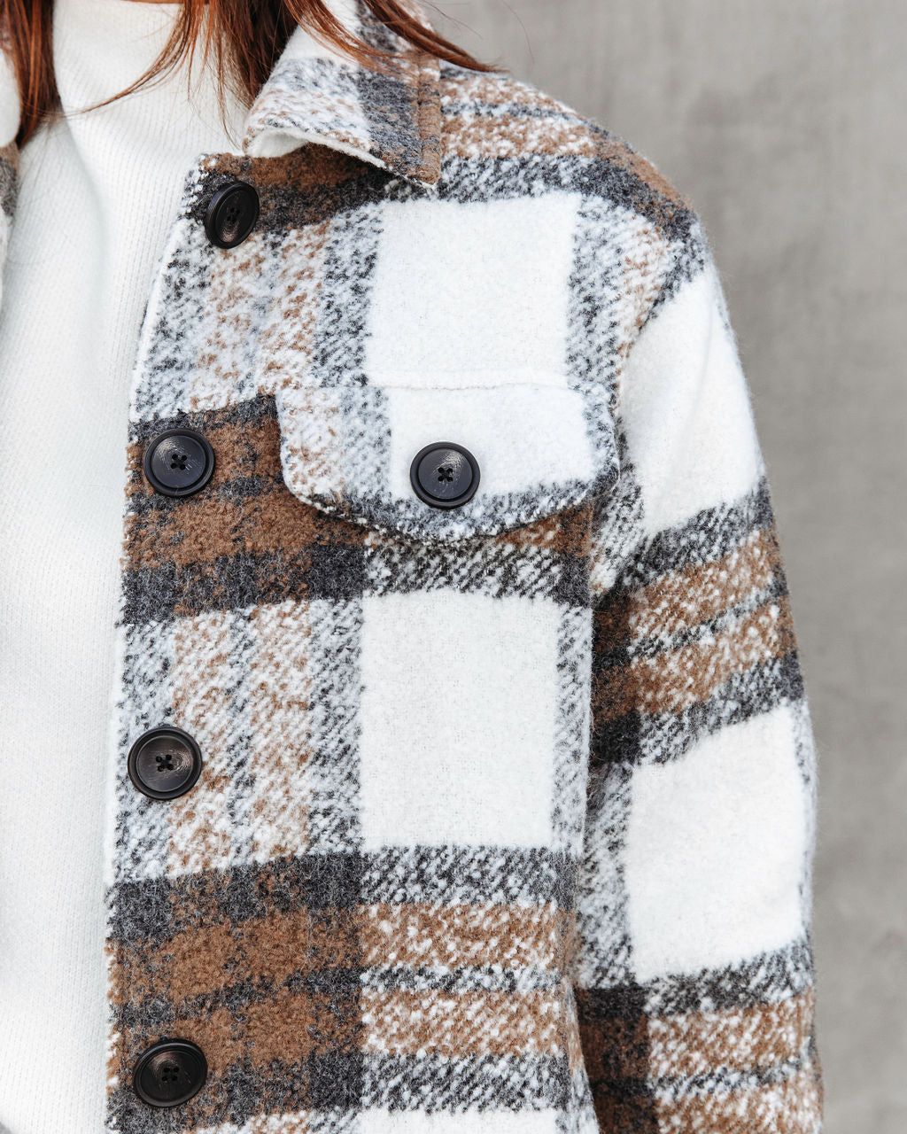 Chester Pocketed Plaid Jacket sold by Vici product image thumbnail 2