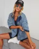 Xander Quilted Denim Jacket sold by Vici