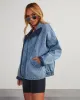 Xander Quilted Denim Jacket sold by Vici