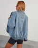 Xander Quilted Denim Jacket sold by Vici