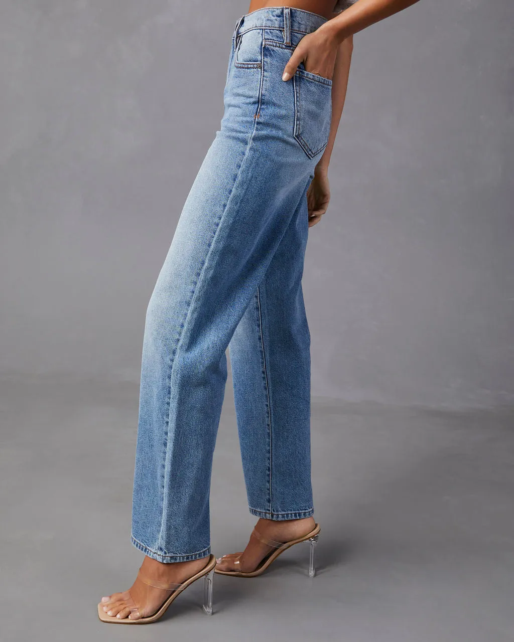 Brandis High Rise Straight Leg Jeans sold by Vici product image thumbnail 4