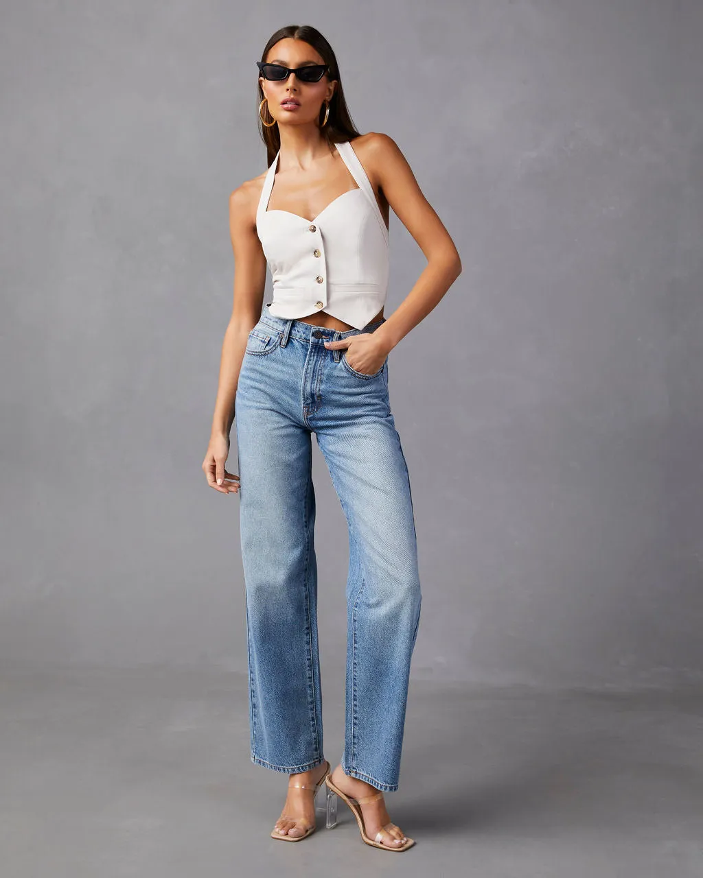 Brandis High Rise Straight Leg Jeans sold by Vici product image thumbnail 3