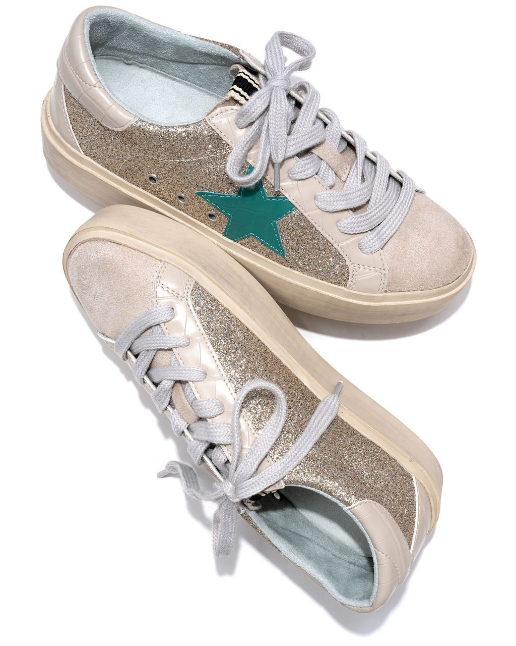 Good Luck Charm Glitter Platform Sneaker - FINAL SALE sold by Vici product image thumbnail 4