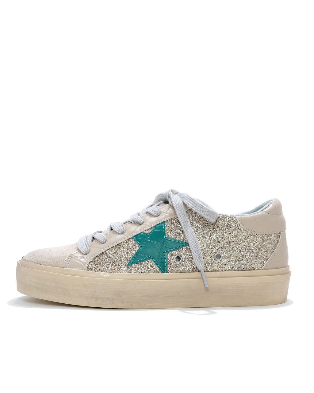 Good Luck Charm Glitter Platform Sneaker - FINAL SALE sold by Vici product image thumbnail 3